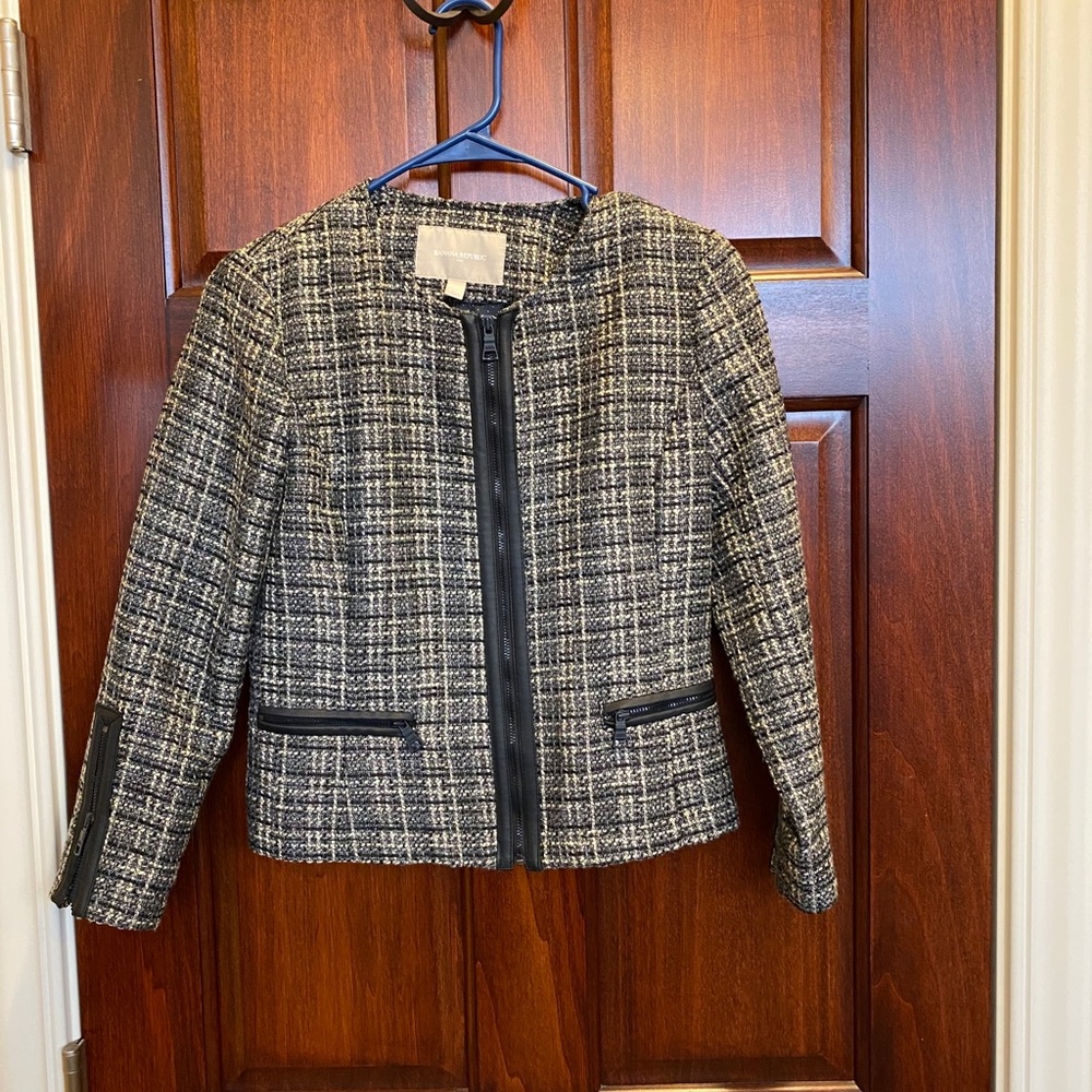 Banana Republic 0P Women’s Tweed Blazer
